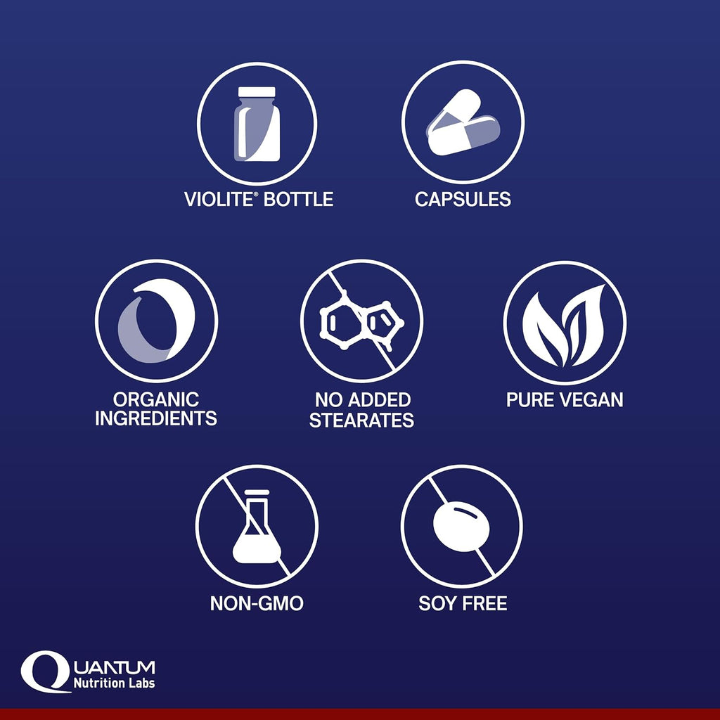 QNL Quantum Plant Multi-Vitamin - Multivitamínico Completo de Origen Vegetal - 120 Cápsulas
