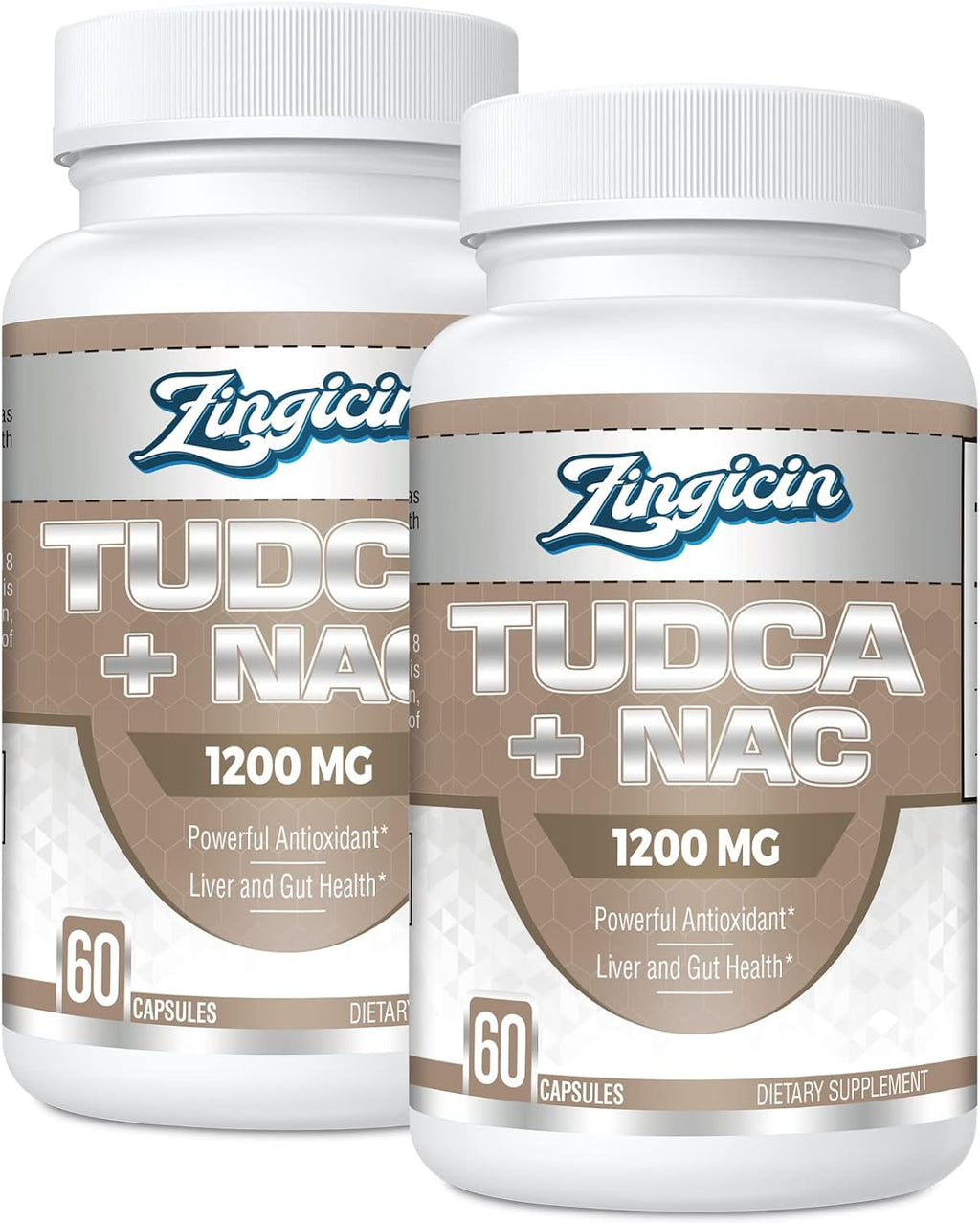 Zingicin TUDCA con NAC 1200mg - 60 Cápsulas - Suplemento Hepático