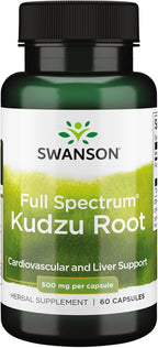 Swanson Full Spectrum Raíz de Kudzu - 60 Cápsulas, 500 mg