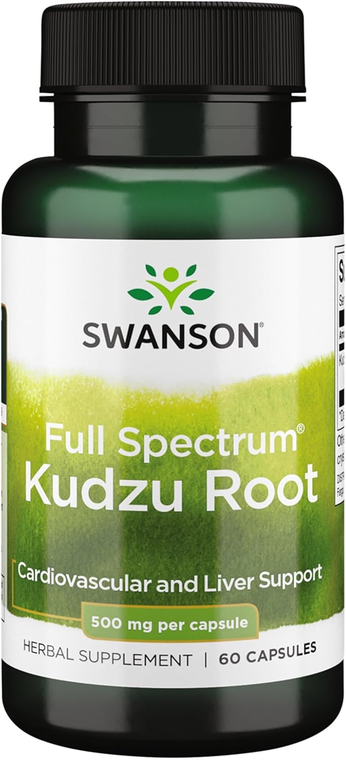 Swanson Full Spectrum Raíz de Kudzu - 60 Cápsulas, 500 mg