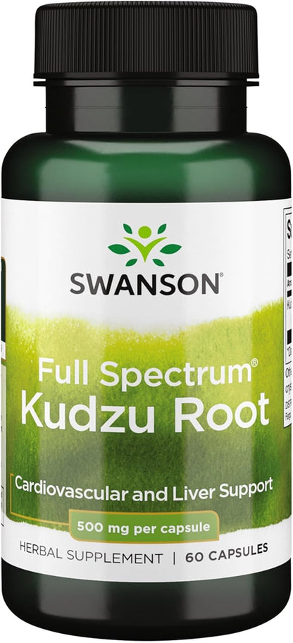 Swanson Full Spectrum Raíz de Kudzu - 60 – Apoyo a la salud cardiovascular y hepática. – Image 9