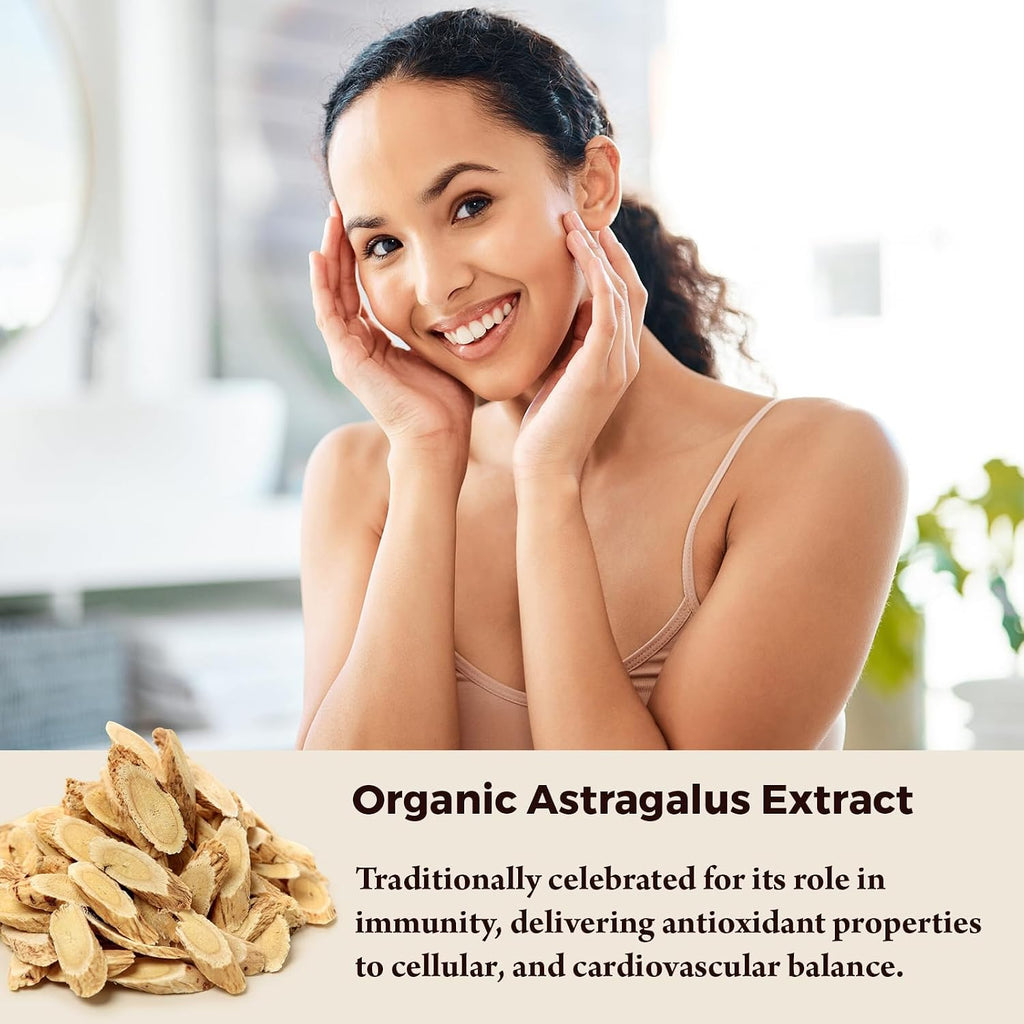 Telomere Lengthening Supplements – Astragalus, Gotu Kola, Vitaminas D3 y Folato – Cápsulas Veganas (2 Envases)