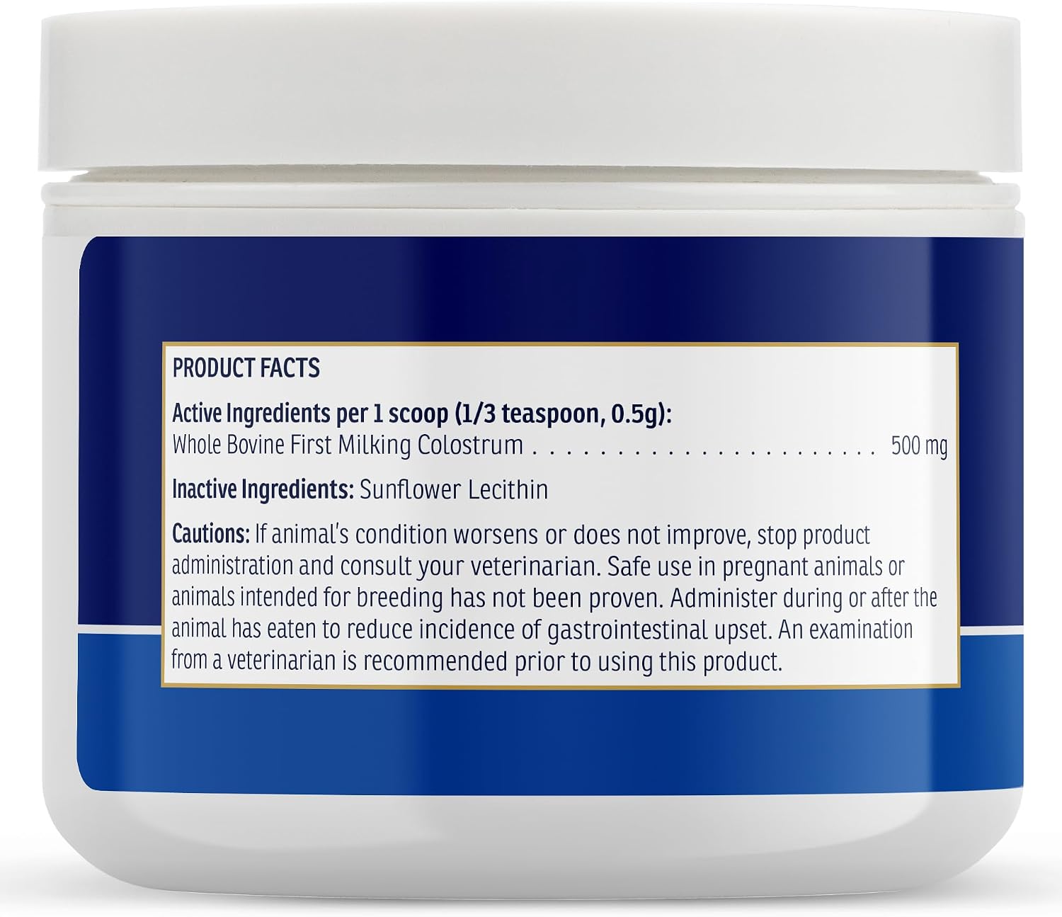Rx Vitamins Colostrum en Polvo para Perros y Gatos - Calostro Bovino Entero - 100g