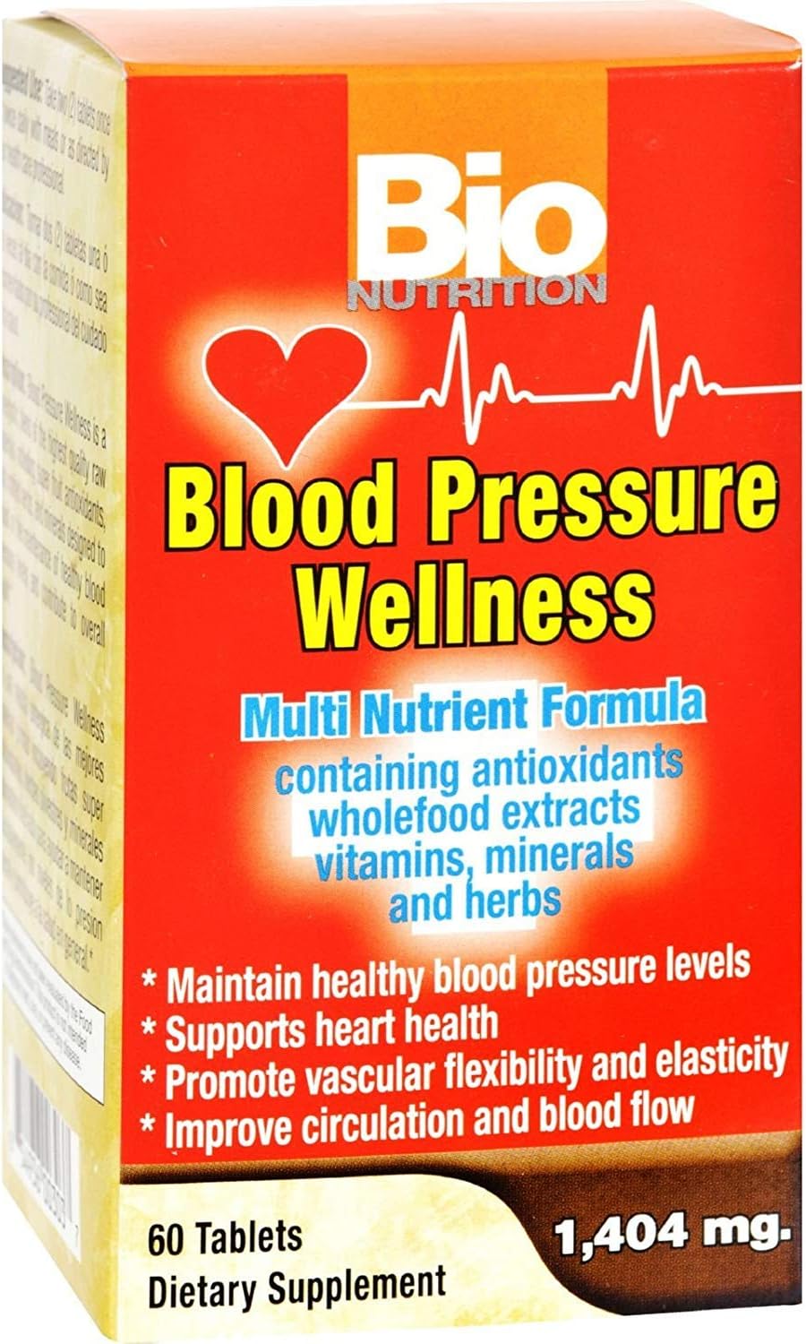 Bio Nutrition Blood Pressure Wellness, 60 Comprimidos (Pack de 2)