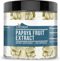 Earthborn Elements Extracto de Papaya en Cápsulas, 200 Cápsulas, Puro y Sin Diluir, Sin Aditivos