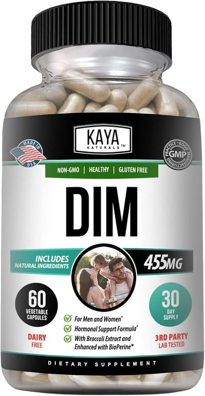 Kaya Naturals DIM Ultra - 60 Cápsulas – Apoyar el equilibrio hormonal natural. – Image 1