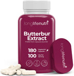 Extracto de Petasites (Butterbur) 100mg - 180 Cápsulas Vegetales - LongLifeNutri