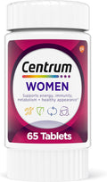 Centrum Multivitamínico para Mujeres con Hierro, Vitamina D3, Vitaminas B, C y E - 65 Comprimidos