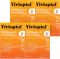 Vivioptal Multi, 90 Cápsulas Blandas (Suministro para 1 Año), Multivitamínico y Multimineral, Sin Gluten, Fórmula Alemana