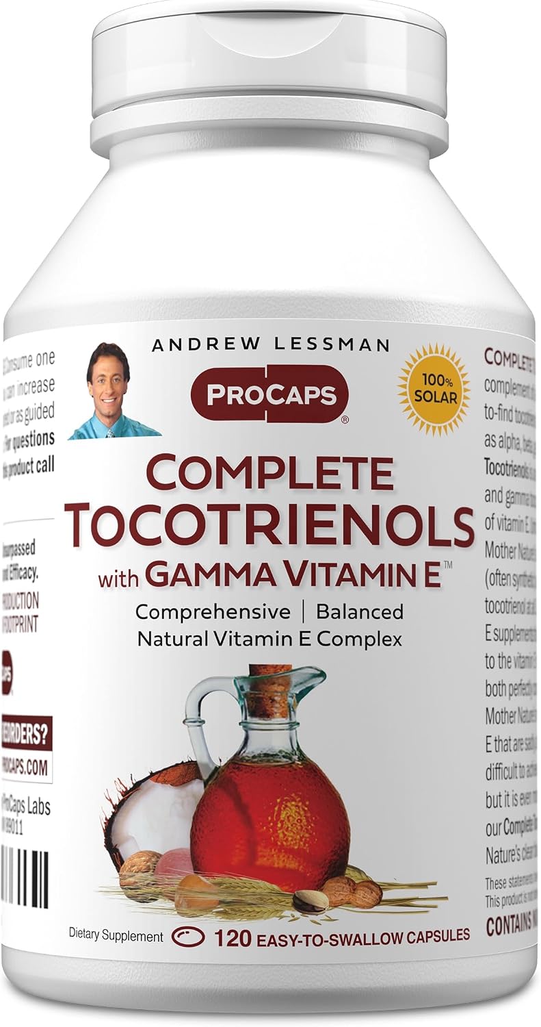 ANDREW LESSMAN Complete Tocotrienols con Gamma Vitamina E - 120 Softgels