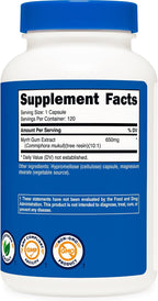 Nutricost Extracto de Mirra - 120 Cápsulas, Sin Gluten, Vegetariano, No-OGM