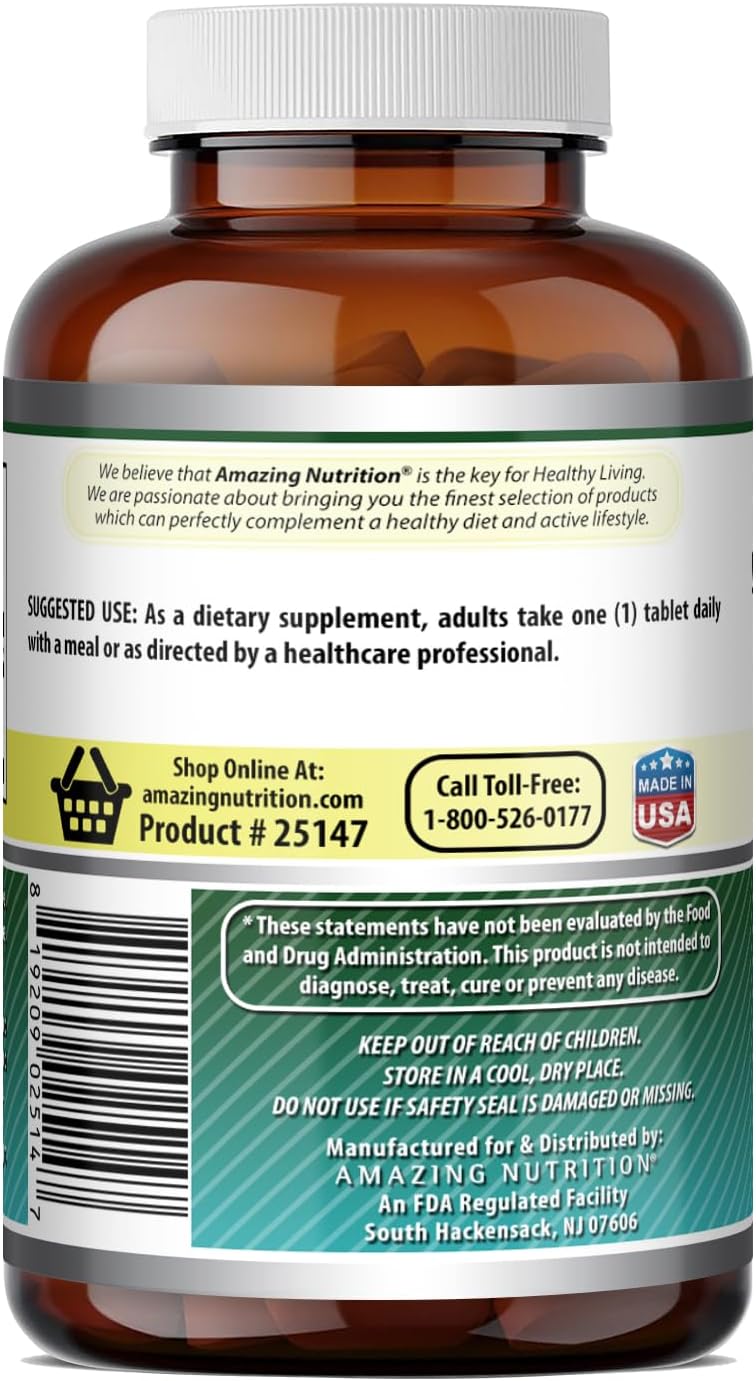 Amazing Formulas Biotin (Vitamina B7) 10000 mcg | 240 Comprimidos | No-GMO | Sin Gluten | Fabricado en USA