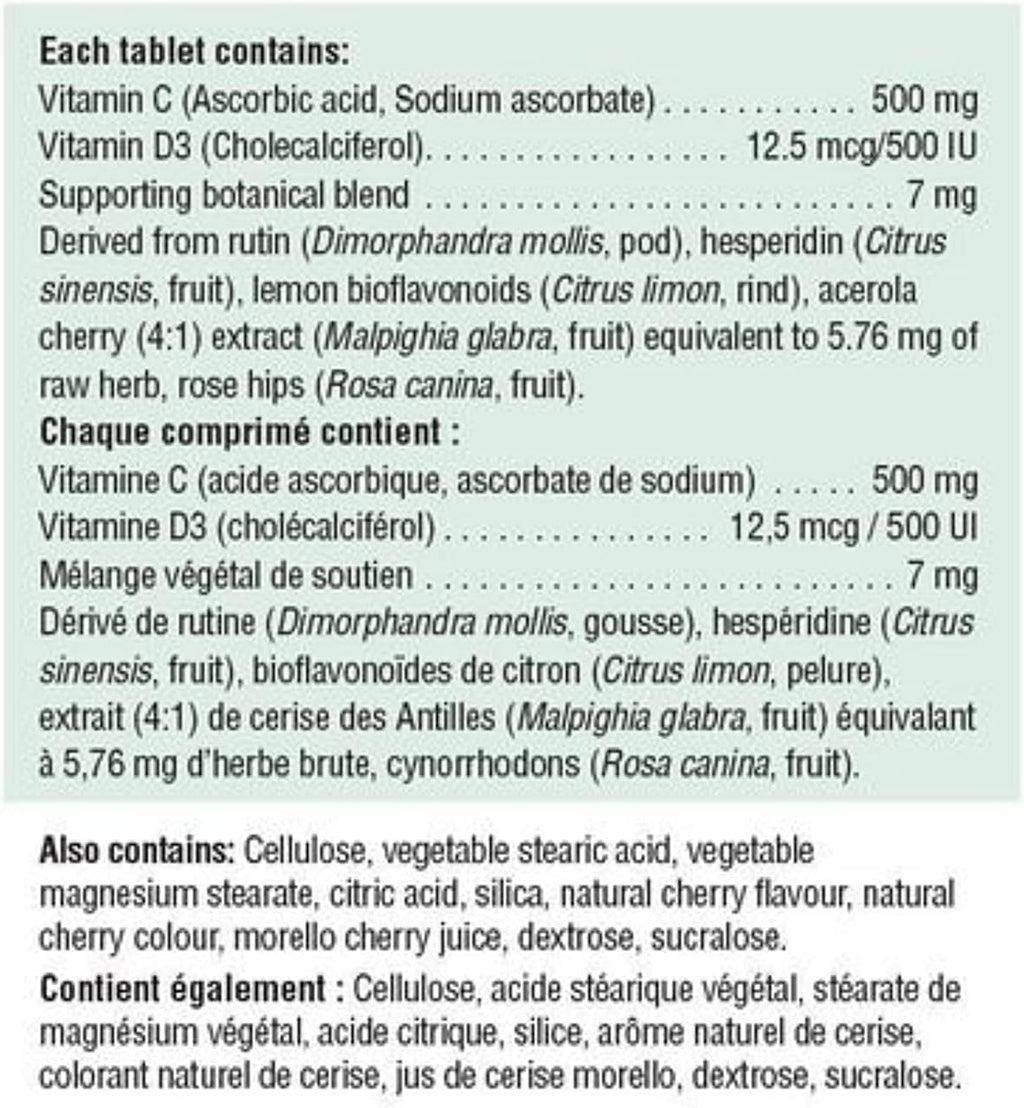 Vitamina C y D 500 mg 75 comprimidos
