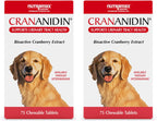 Nutramax Crananidin for Dogs - Cranberry Supplement for Urinary Health - Chewable Tablets, 75 Count