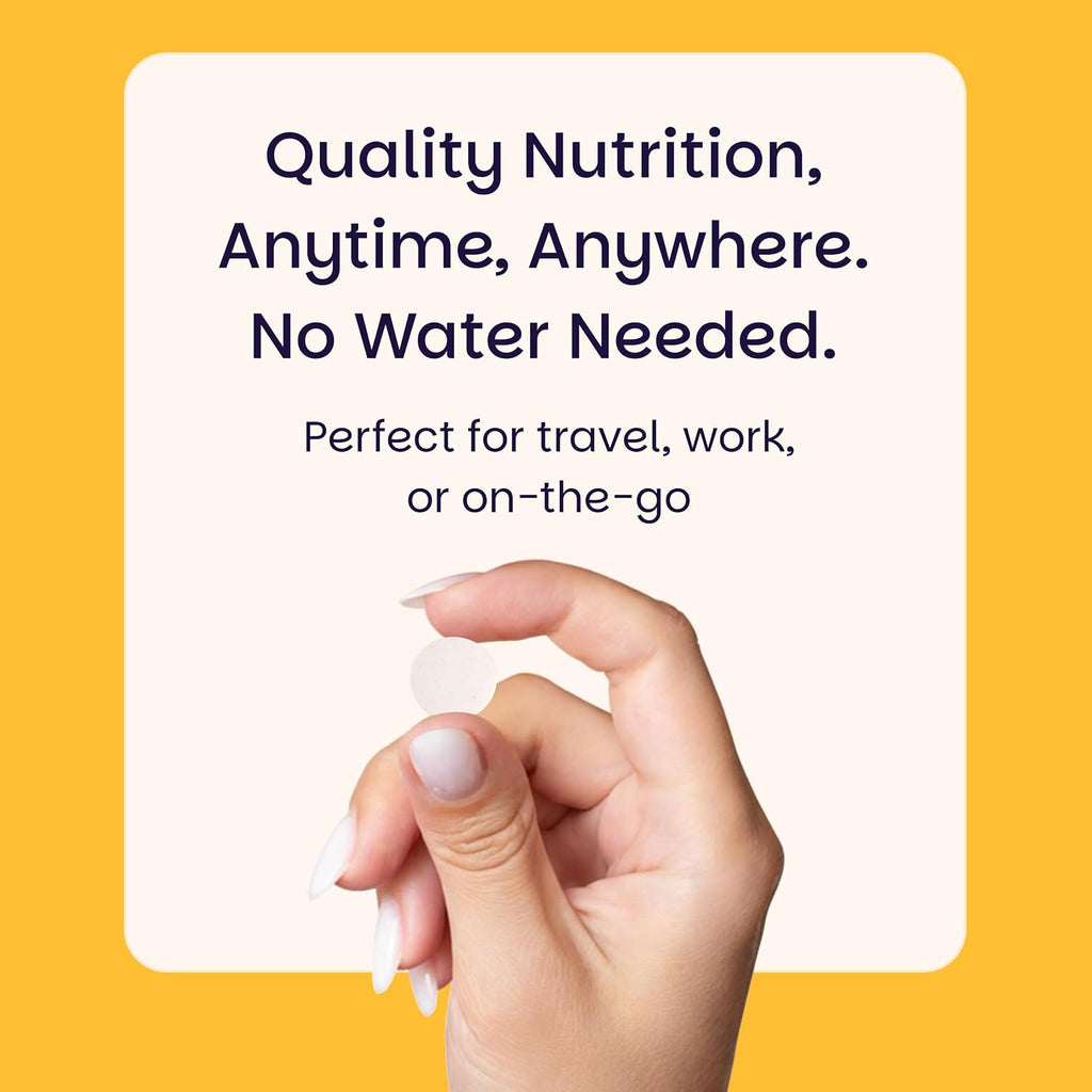 EZ Melts Folato Disolvable 1,667 mcg DFE - Complemento de Folato Metilado - Salud Cardíaca y Desarrollo Fetal Saludable - No GMO, Vegano y Sin Lácteos - Sabor Naranja - 60 Comprimidos Disolubles