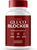 Gluco Blocker Cápsulas, Suplemento General de Salud - Máxima Potencia, Fórmula Natural (60 Cápsulas)
