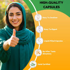 SHIFAA NUTRITION Multivitamínico Halal para Mujeres, Hombres y Adultos | 30 Cápsulas Líquidas con Hierro, Vitaminas A, B6, B12, Biotina, Niacina, C, D3, E, Zinc, Calcio, Ácido Fólico, CoQ10