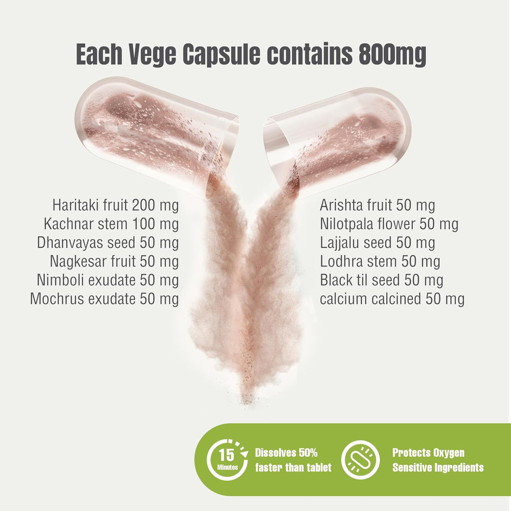 Enviro Care Cápsulas Ayurvédicas para Viajes - 90 Cápsulas Vegetales de 800 mg