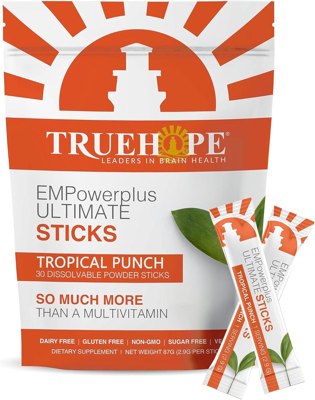 Truehope Multivitamínico Nootropic con Inositol - EMPowerplus Ultimate Sticks - 30 sticks (Tropical)