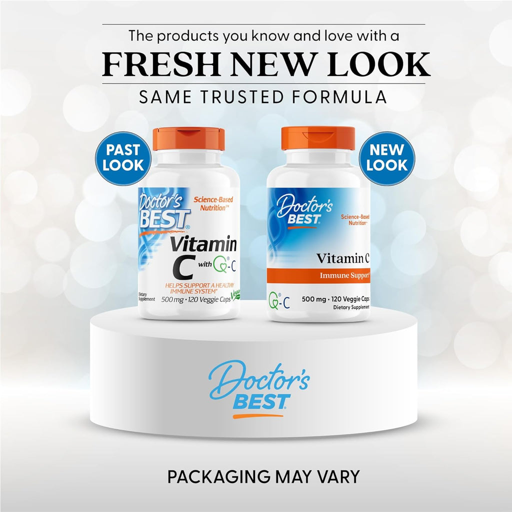 Doctor's Best Vitamina C 500 mg, 120 Cápsulas Vegetarianas