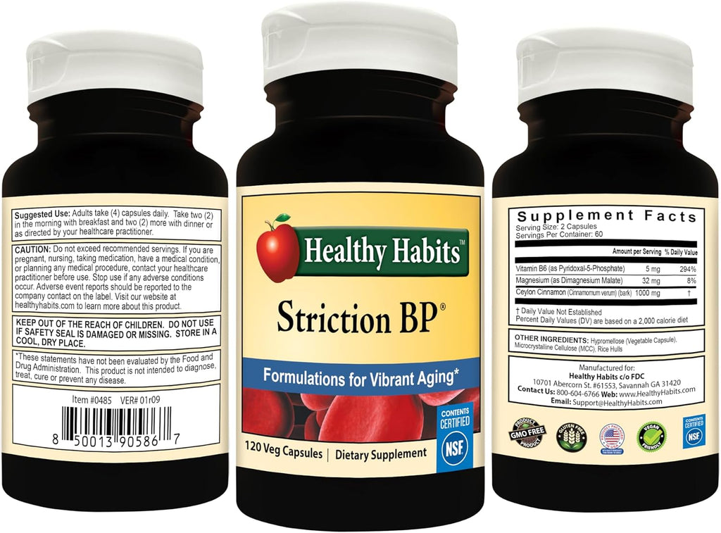 StrictionBP - 120 Cápsulas Veganas