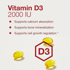 PROTOCOL FOR LIFE BALANCE Vitamina D3 2,000 UI – 120 Cápsulas Blandas