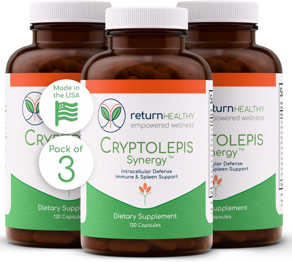 Return Healthy Cryptolepis Synergy – Complemento de apoyo inmunológico, 120 cápsulas