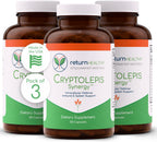 Cryptolepis Synergy, Complemento Alimenticio para el Apoyo Inmunitario, Hepático y Linfático, 120 Cápsulas, 3 Paquetes