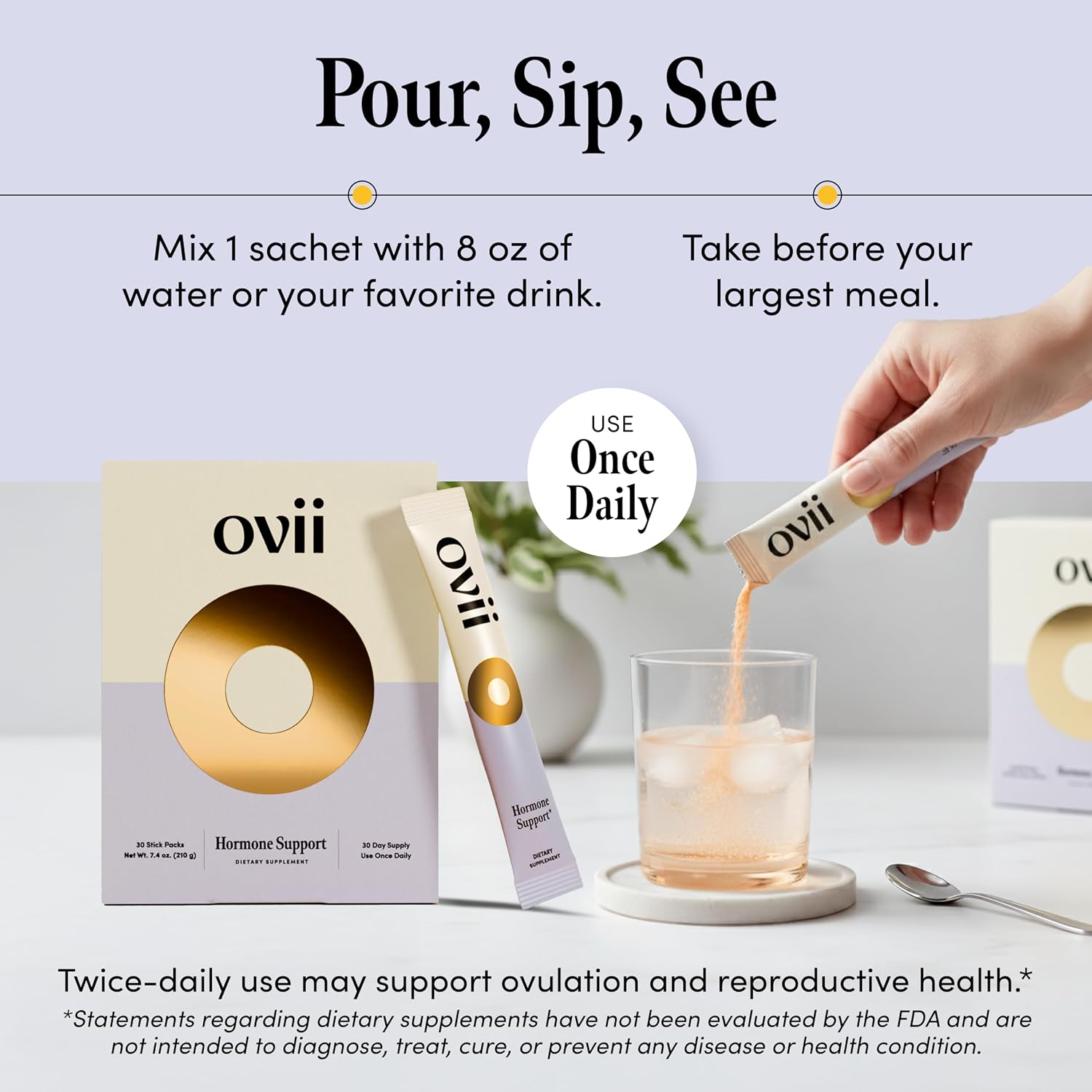 Ovii Apoyo Metabólico para Mujeres – Myo-Inositol y D-Chiro Inositol 40:1 con Morera Blanca y Vitamina D3 – 60 Dosis