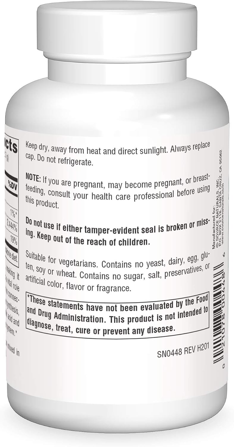 Source Naturals Calcium Ascorbate, Vitamina C en polvo - Apoya el sistema inmunológico - 227 g (8 oz)