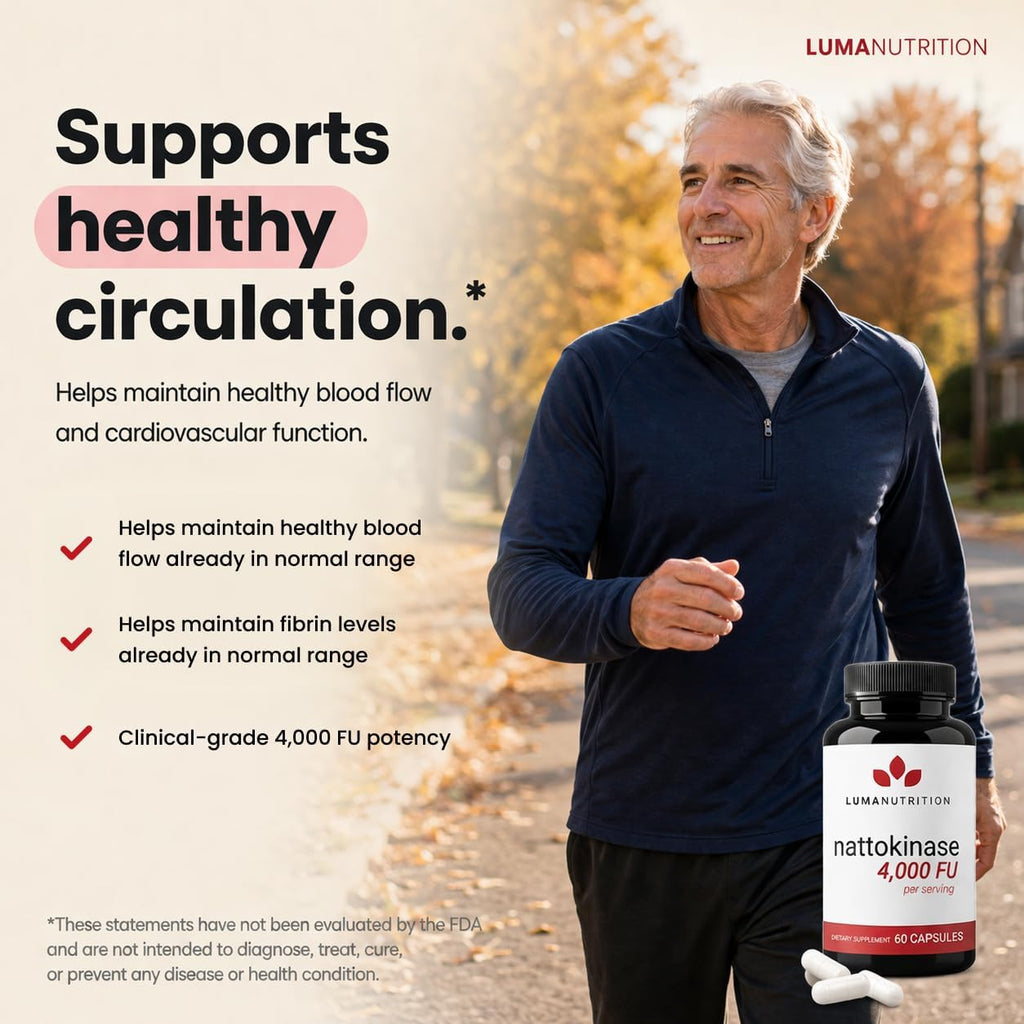 Luma Nutrition Nattokinasa 4000 FU - 60 Cápsulas