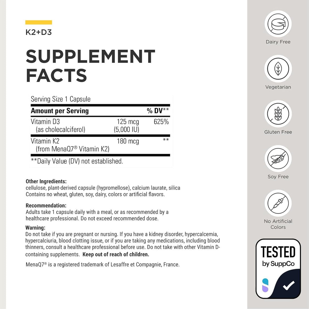 Integrative Therapeutics K2 + D3 - 60 Cápsulas