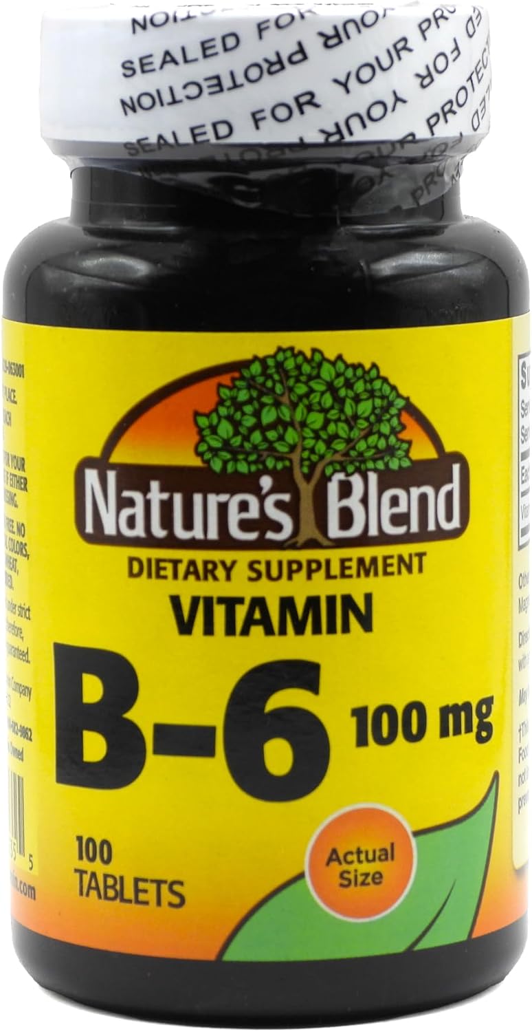 Nature's Blend Vitamina B-6 100 mg, 100 tabletas