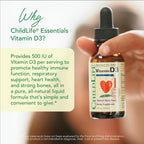 ChildLife Essentials - Vitamina D3 Sabor Arándanos 30 ml