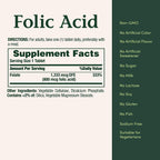 Nature's Bounty Folic Acid 800 mcg, 250 Tablets