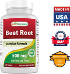 Best Naturals Remolacha en Polvo 500 mg - 180 Cápsulas (Pack de 3)