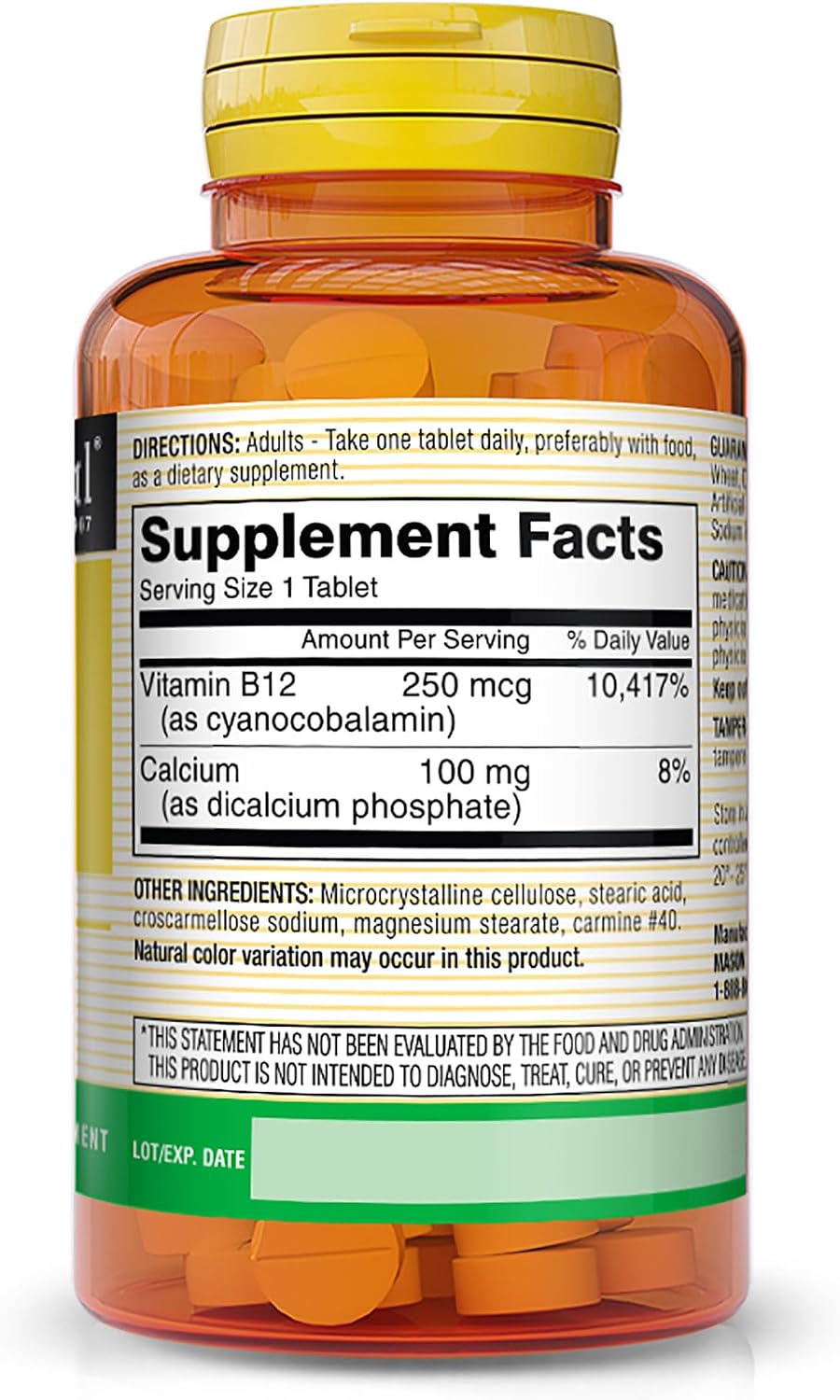 Mason Vitamina B12 250mcg Comprimidos
