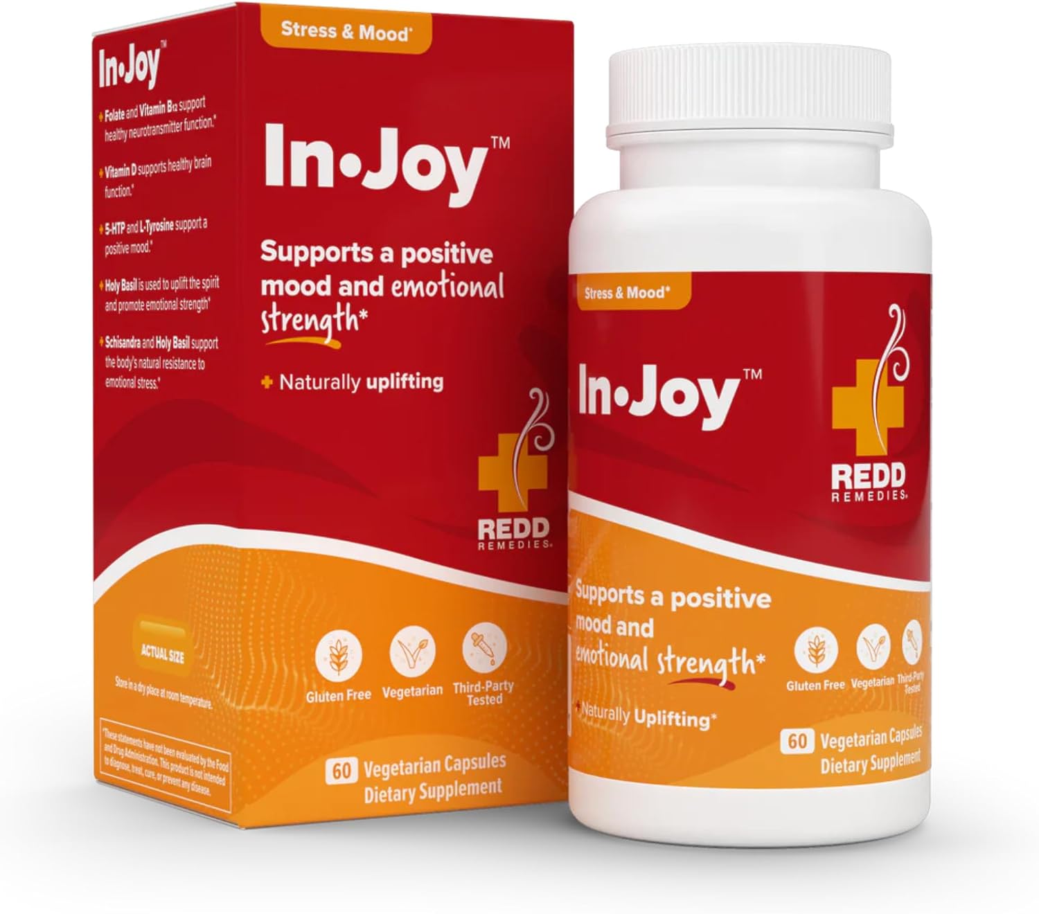 Redd Remedies in Joy: Apoyo al estado de ánimo y equilibrio emocional, 60 cápsulas vegetales