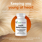 Methyl Factors + - 60 Cápsulas | Vitaminas B, Folato y Riboflavina para Función Normal del Corazón, Hígado y Cerebro, Suplemento Energético y Mejorador del Ánimo