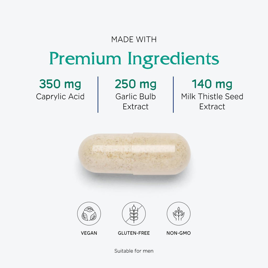 Vitanica Candidastat, Apoyo Equilibrado, Vegano, 60 Cápsulas