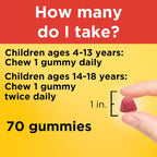 Nature Made Kids First Multivitamin con Omega-3, Gomitas Multivitamínicas para Niños, 70 Gomitas