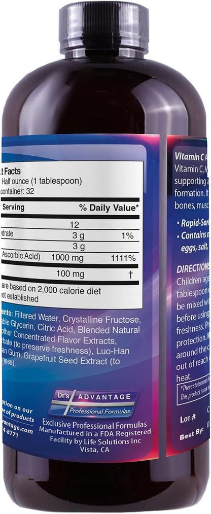 Liquid Vitamin C + Bioflavonoids 16oz – Image 3