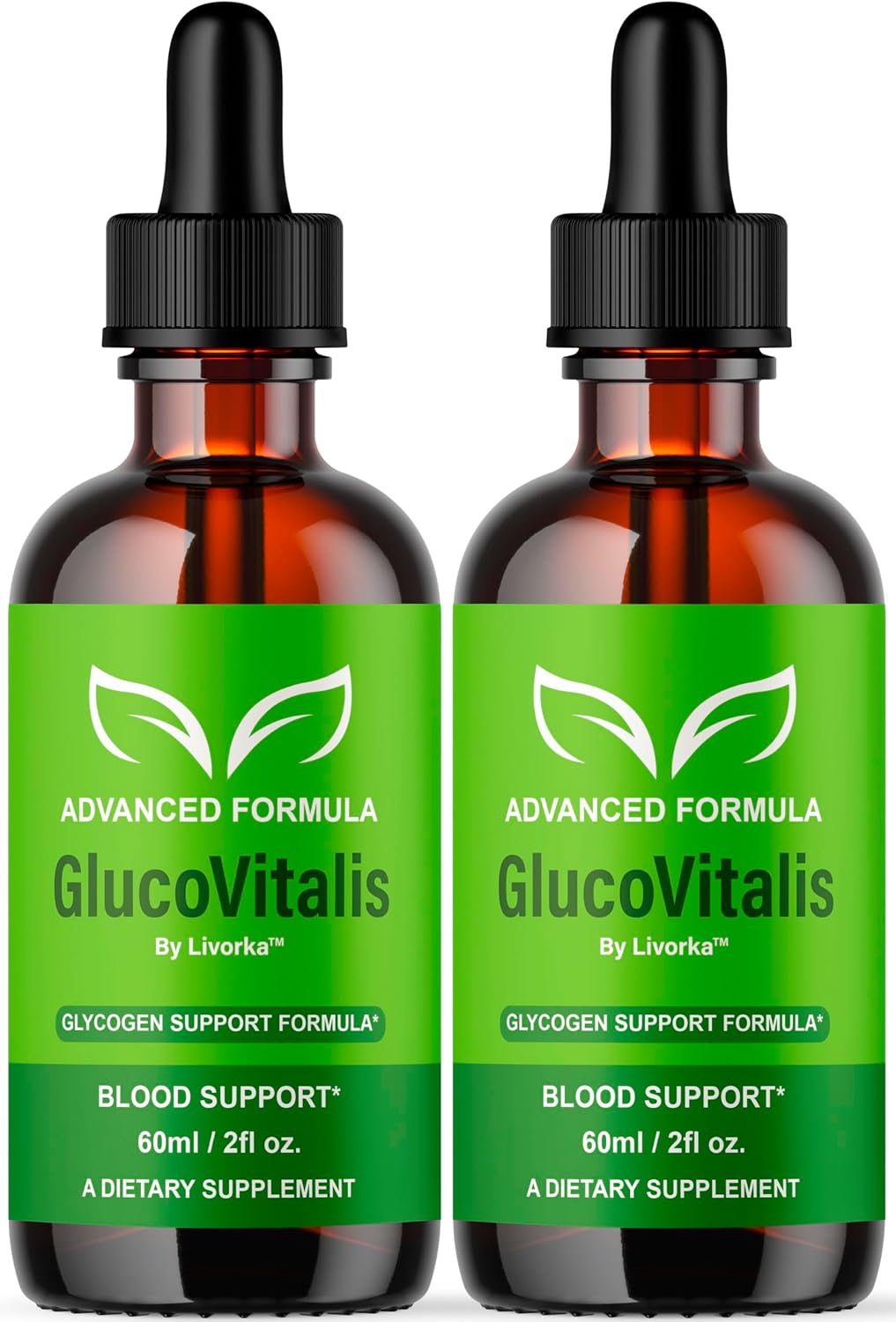 GlucoVitalis Drops (2 Envases) - Fórmula Líquida Natural