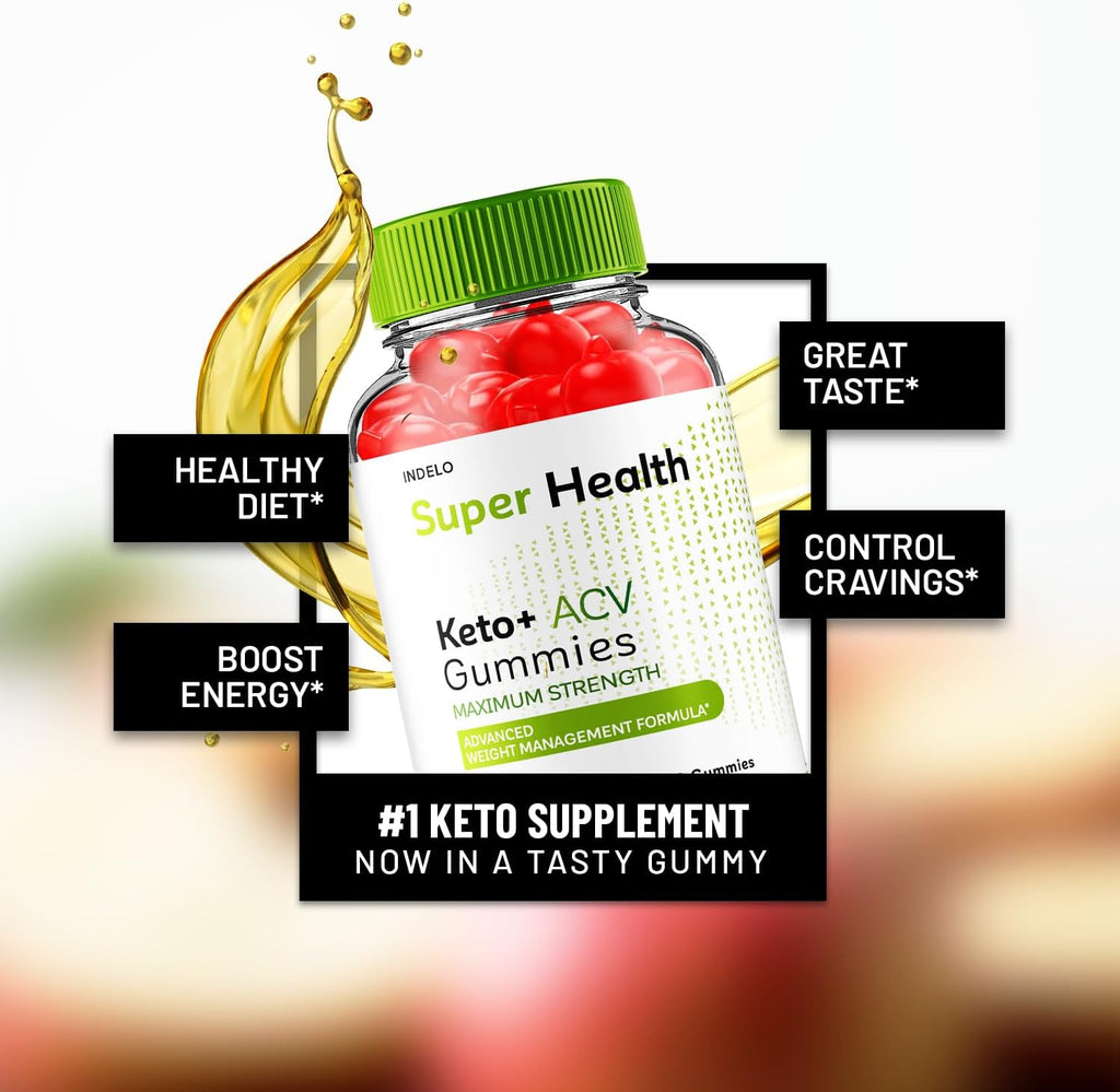 Super Health Keto ACV Gummies (3 Paquetes, 180 Gominolas)