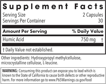 Allergy Research Group Ácido Húmico - 750 mg - 60 Cápsulas – Image 2