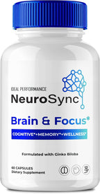 Neuro Sync Capsules - Fórmula Avanzada Nootrópica para la Salud Cerebral y Concentración (60 Cápsulas)