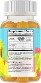 FREEDA Vitamin C Kids - Gomitas de Vitamina C sin Azúcar - Pack de 2 (60 cada una) - Sabor Naranja - Kosher - Vegano