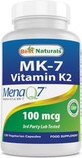 Best Naturals MK-7 Vitamina K2 100 mcg 120 Cápsulas Vegetales