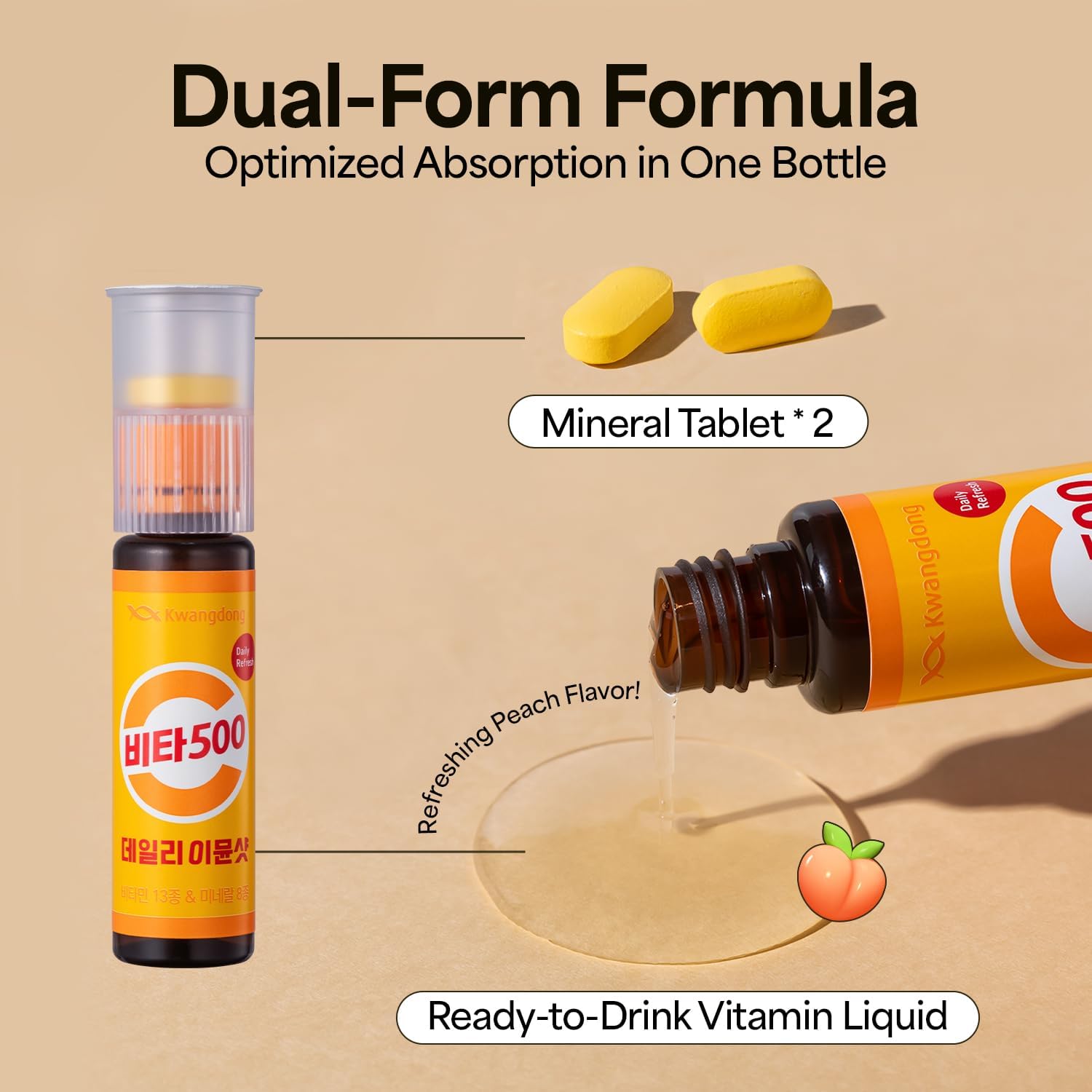 KWANGDONG Vita500 Daily Immune Support Shot - 7 Viales
