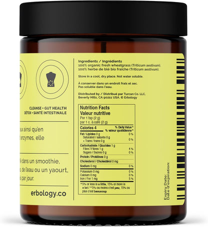 Erbology Polvo de Hierba de Trigo Orgánico - 91 g - 45 porciones – Image 5